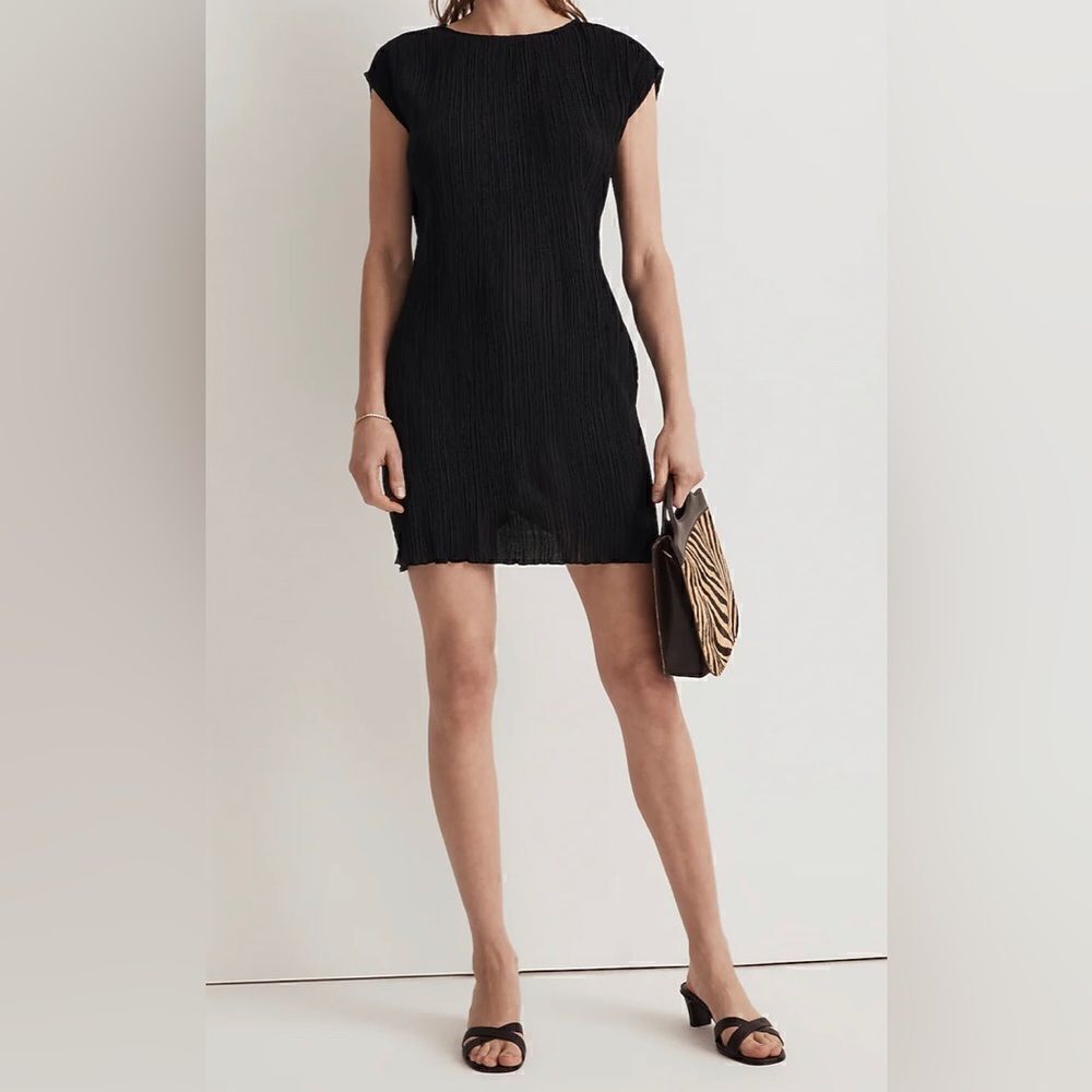 Madewell Plissé Mini Tee Dress NWT Size 00